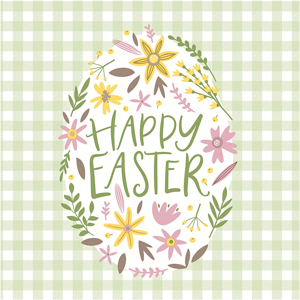 Salvrätikud, Happy Easter, suurus 33x33 cm, 20 tk/ 1 pakk