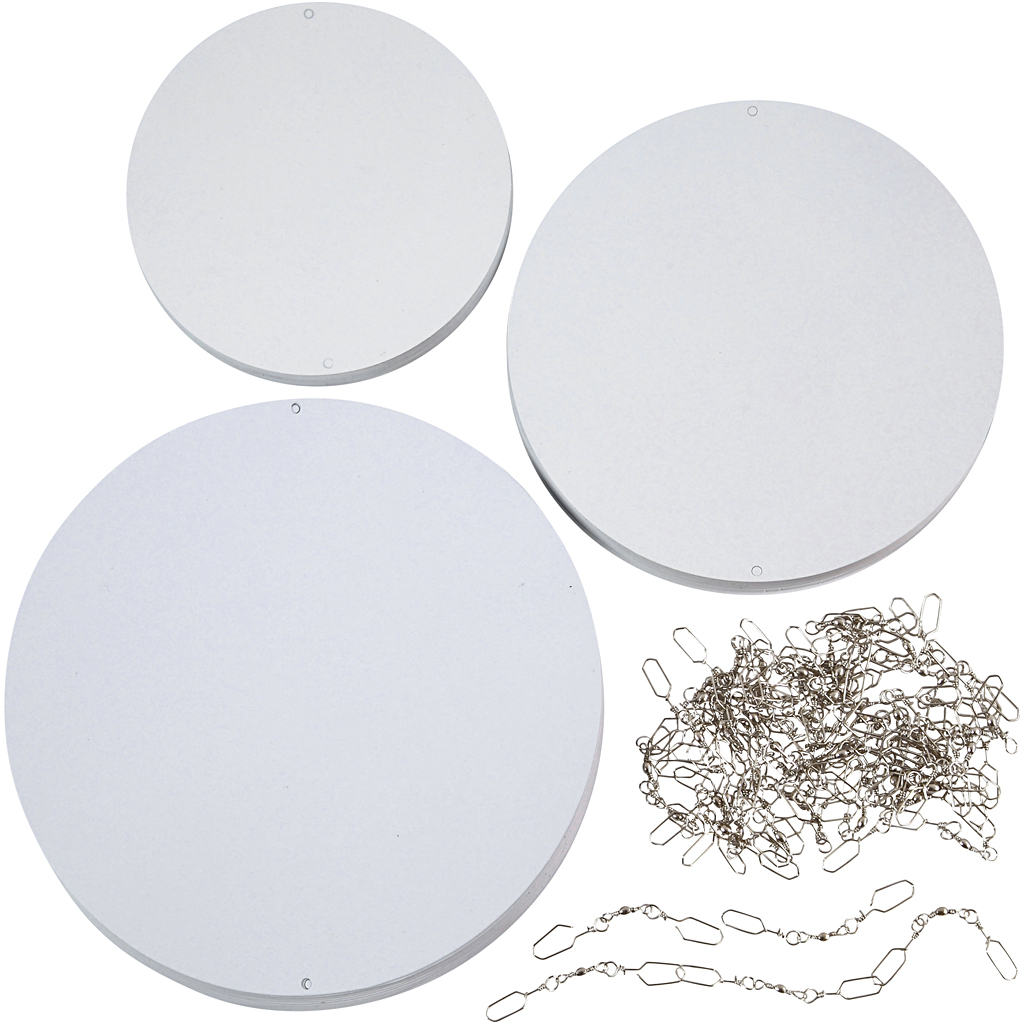 Mobiilne ornament, diameeter. 12+15+18 cm, 300 g, 20 komplekti/ 1 pakk