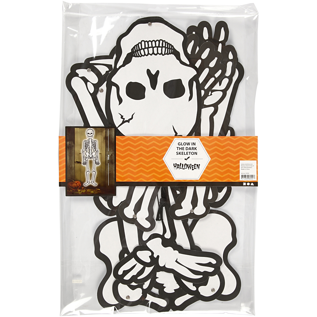 Skelett, H: 120 cm, 300 g, valge, 1 tk. - Image 2