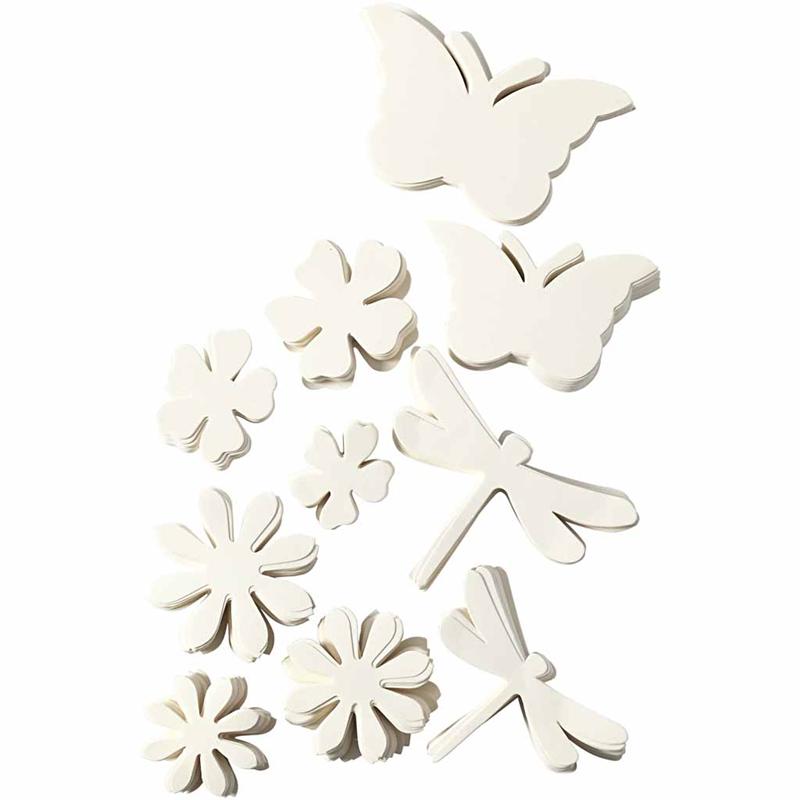 Summer Die Cut, suurus 4,5-12 cm, 240 g, valge, 362 tk/ 1 pakk - Image 4