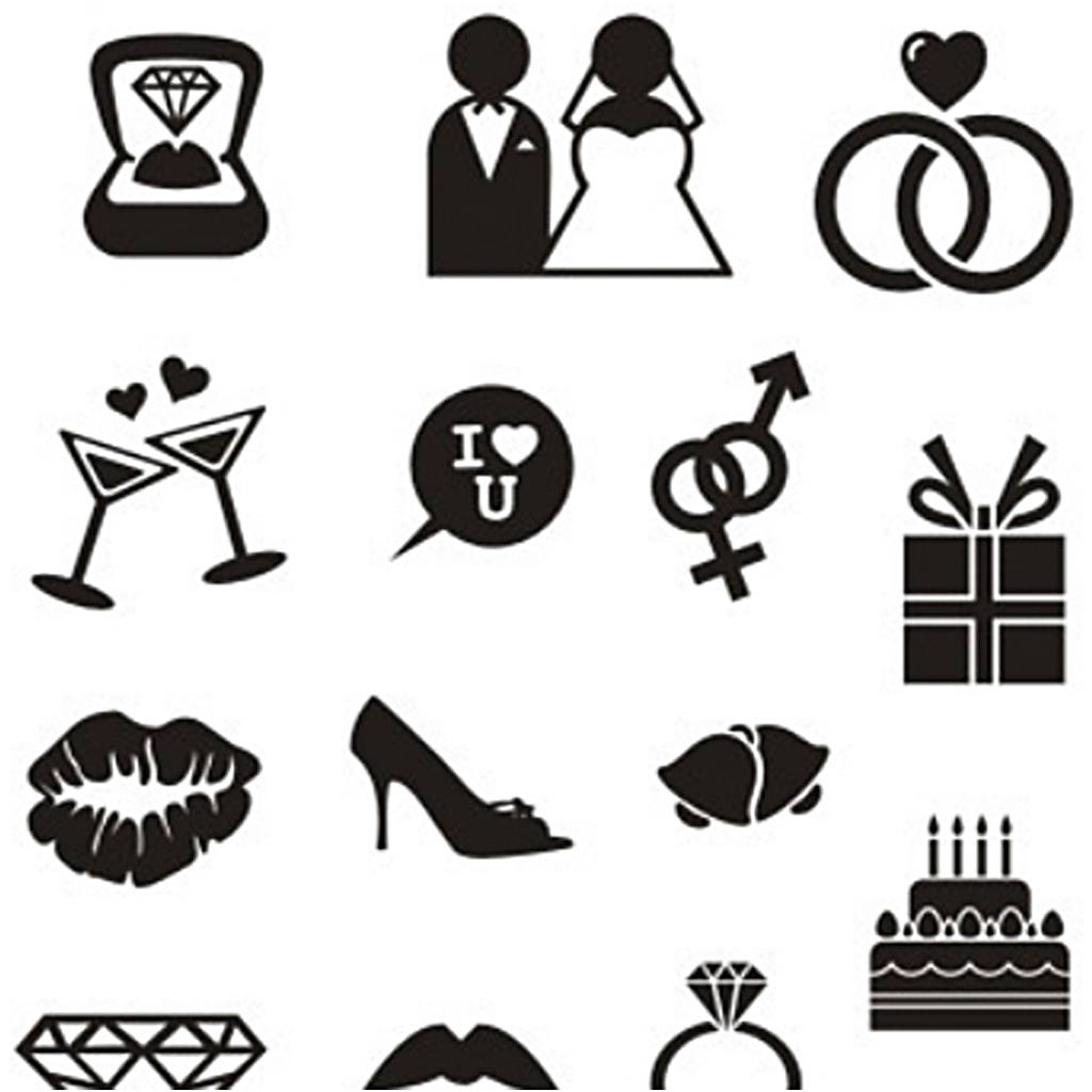 Läbipaistvad templid, pulm, leht 11x15,5 cm, 1 leht - Image 3