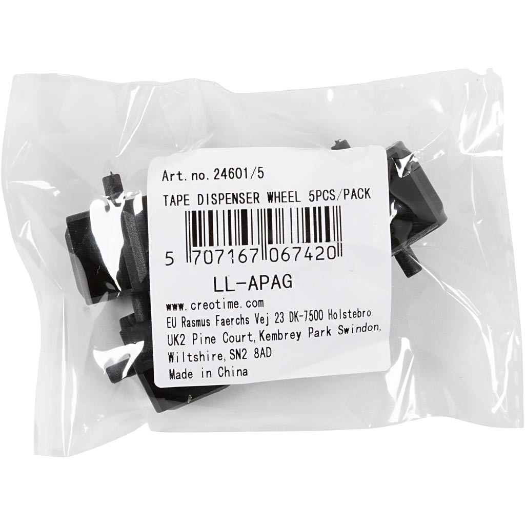 Teipide jaotur, must, 5 tk/ 1 pakk - Image 3