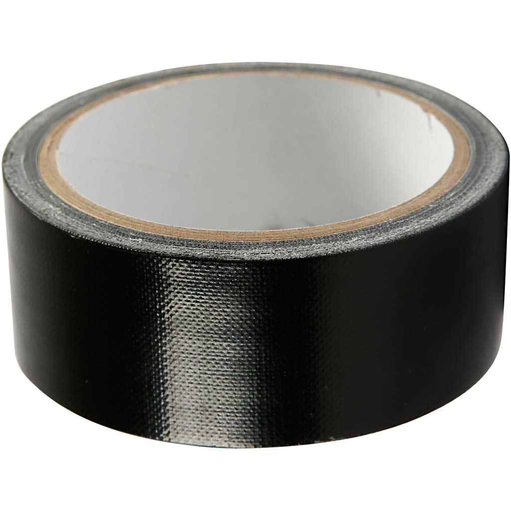 Duct Tape, W: 38 mm, must, 25 m/ 1 rull