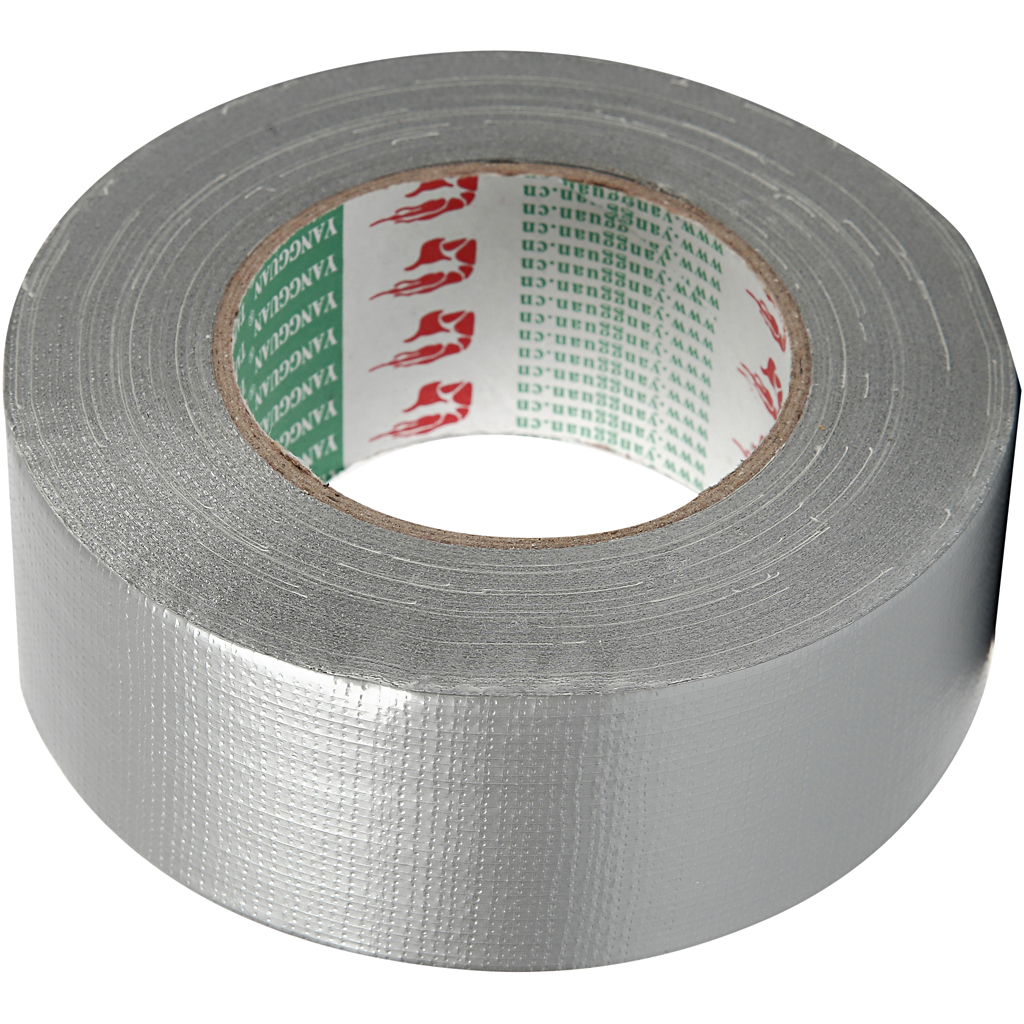 Duct Tape, W: 50 mm, hõbedane, 50 m/ 1 rull