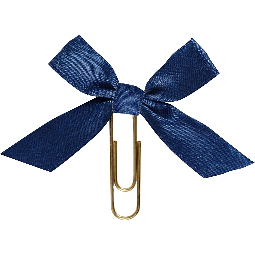 Metallist kirjaklambrid, suurus 40x70 mm, sinine, 5 tk/ 1 pakk - Image 3