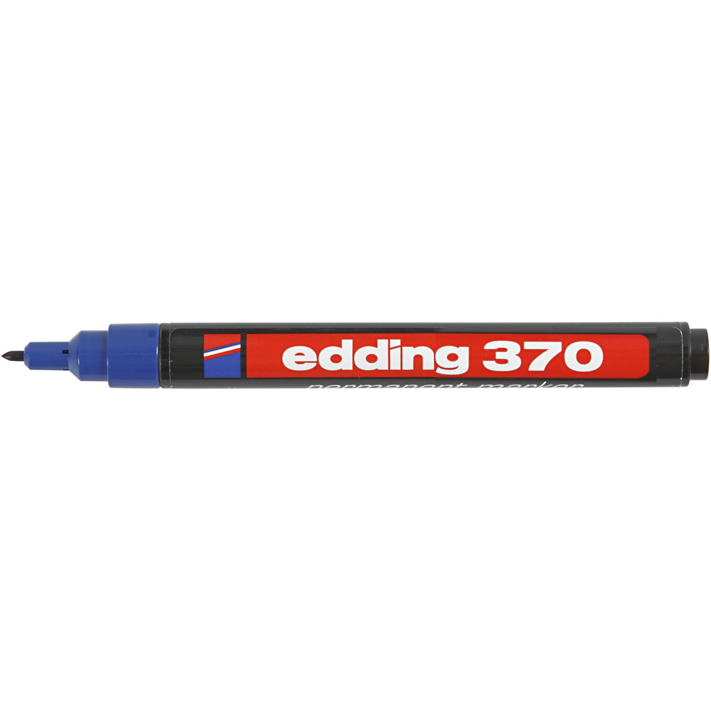 Edding 370 Marker, joon 1 mm, sinine, 1 tk - Image 2
