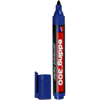 Edding 300 Marker, joon 1,5-3 mm, sinine, 1 tk