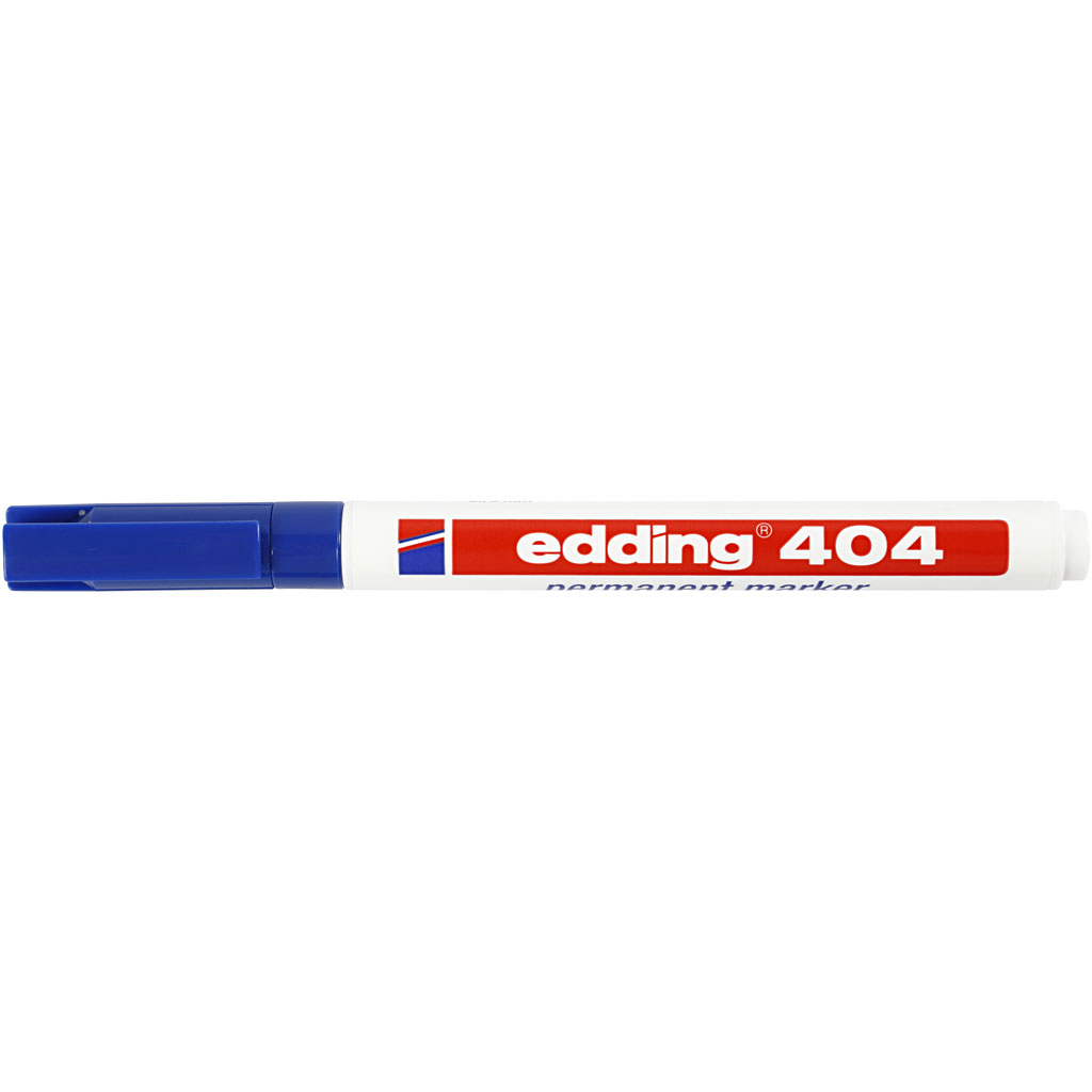 Edding 404 Marker, joon 0,75 mm, sinine, 1 tk - Image 2
