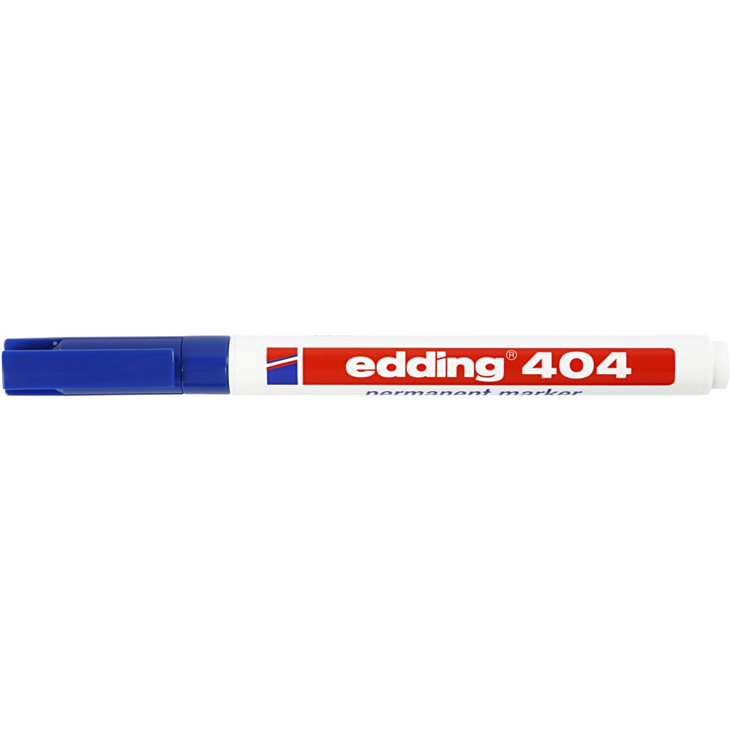 Edding 404 Marker, joon 0,75 mm, sinine, 1 tk - Image 4