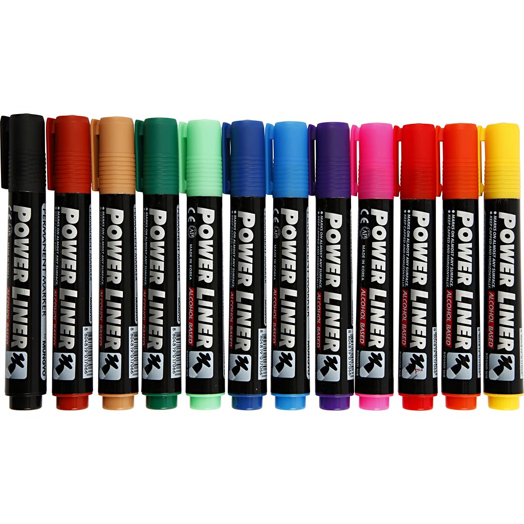 Power Liner, joon 1,5-3 mm, erinevad värvid, 12 tk/ 1 pakk