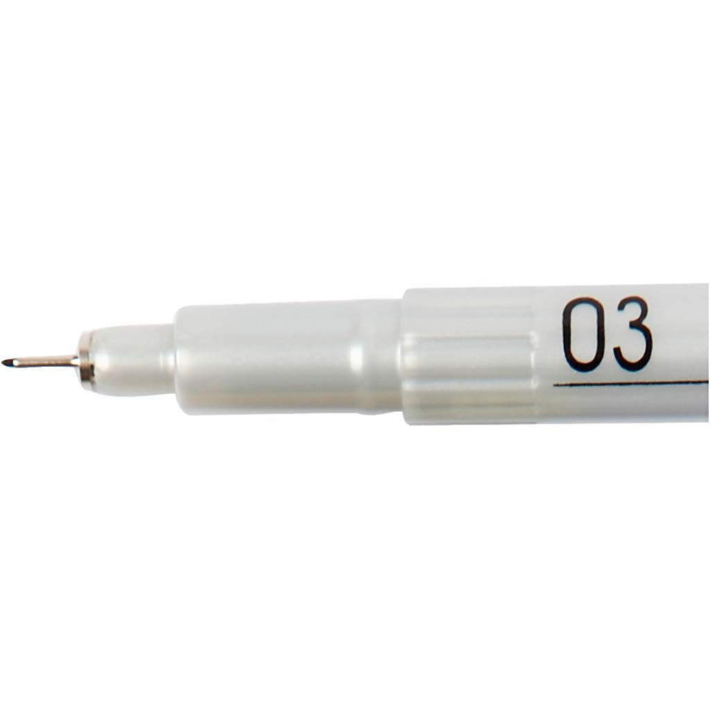 Medaljonipliiats, joon 0,3 mm, must, 1 tk - Image 2