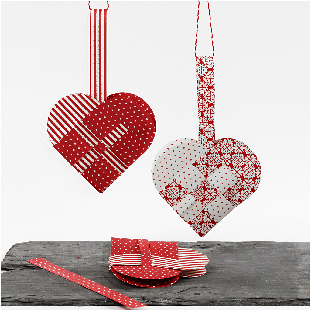 Riidest südamed, suurus 14,5x10 cm, 120 g, erinevad värvid, 8 komplekti/ 1 pakend. - Image 4