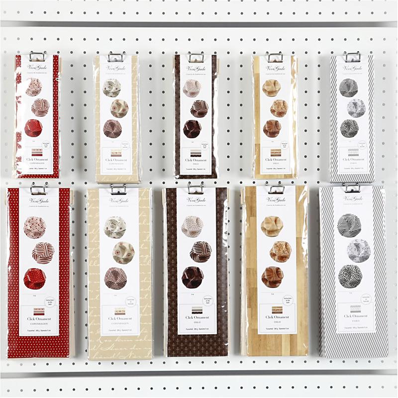 Click Ornaments, dia. 5+9 cm, 10x10 pakk/ 1 pakk