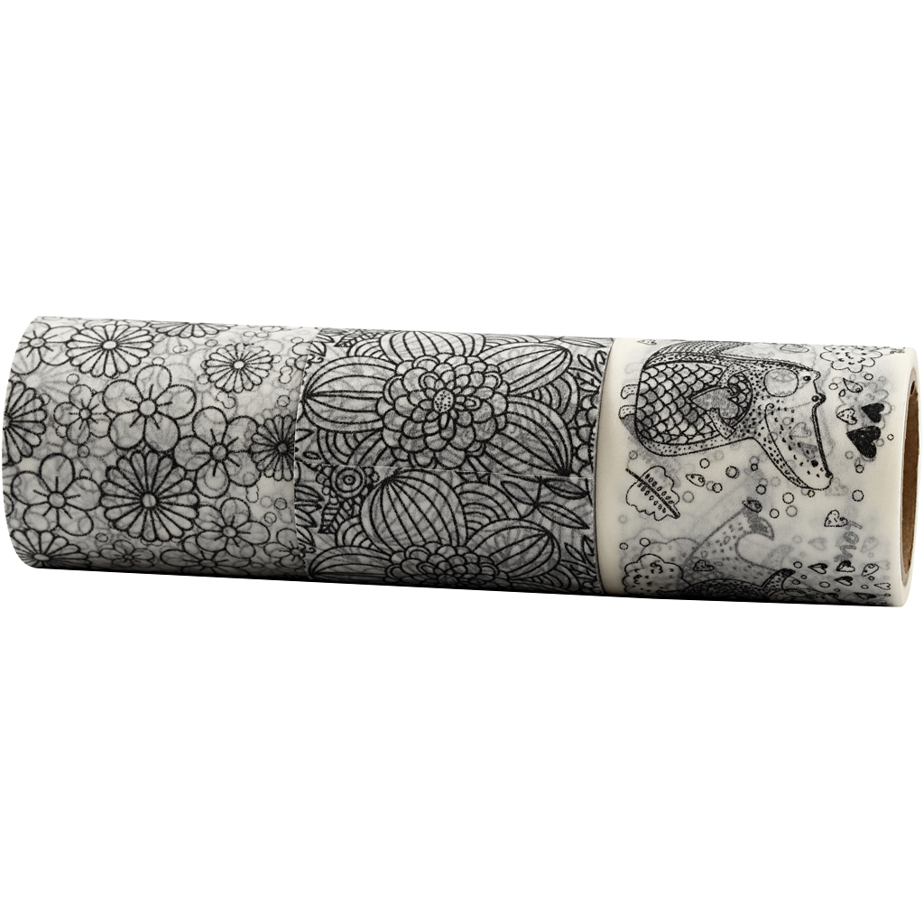 Washi teip, W: 50 mm, 3x5 m/ 1 pakk