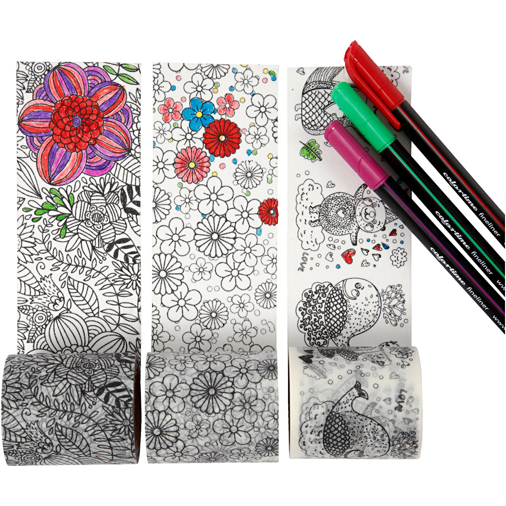 Washi teip, W: 50 mm, 3x5 m/ 1 pakk - Image 3