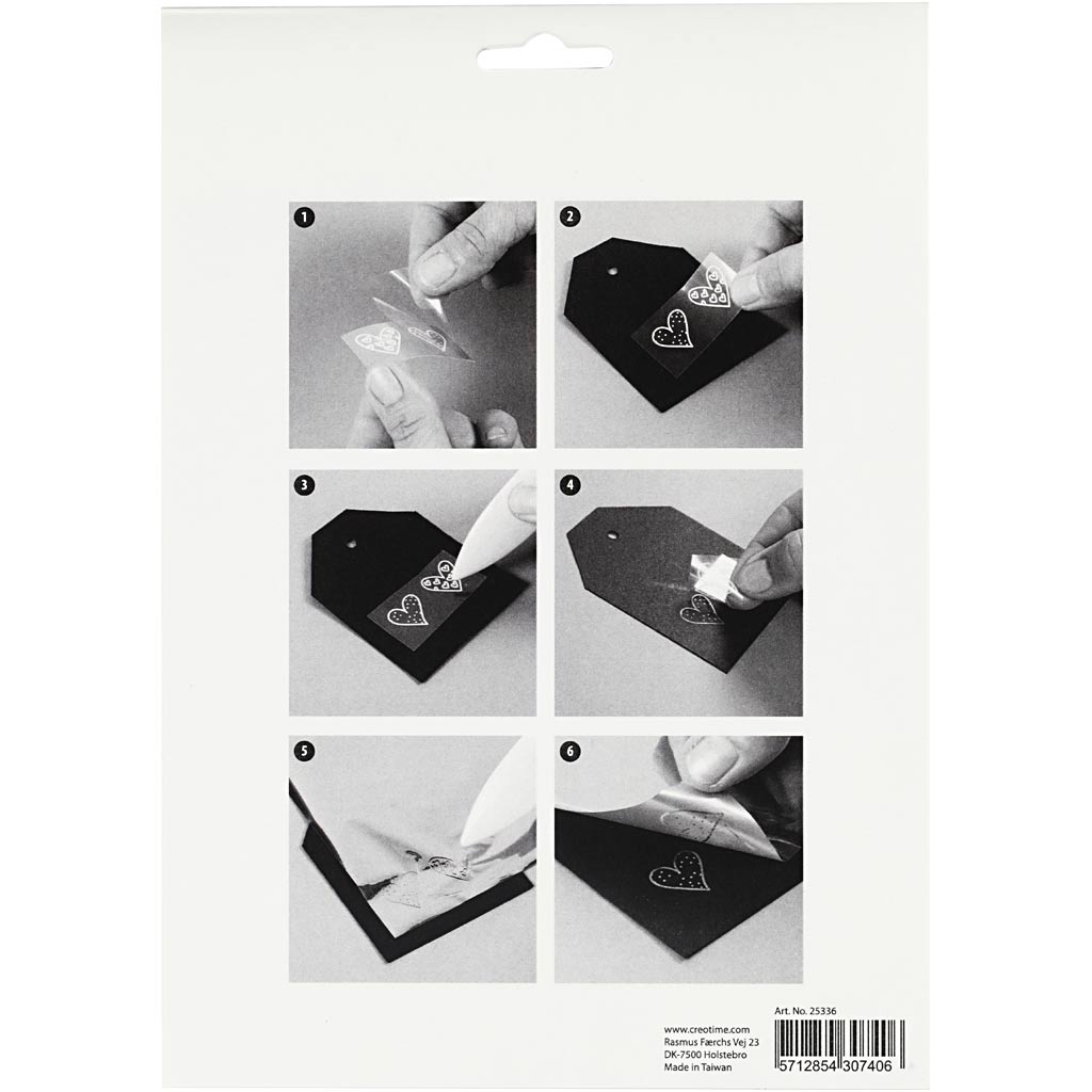 Deco foolium- ja ülekandelehe, tuletorn, leht 15x15 cm, sinine, hõbedane, 2x2 lehte/ 1 pakk - Image 3