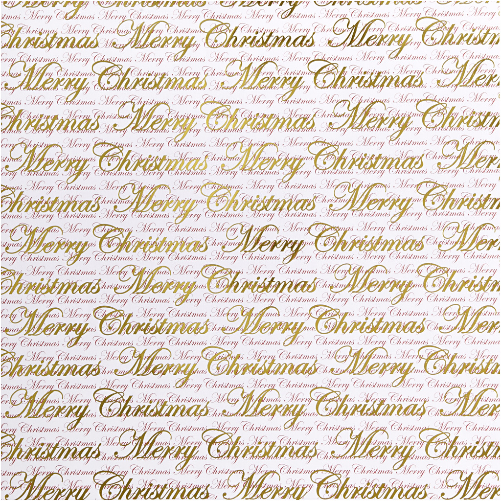 Kujunduspaber, Rõõmsaid jõule ja punkte, leht 30,5x30,5 cm, 180 g, kuldne, 3 lehte/ 1 pakk - Image 3