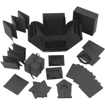 Plahvatuskarp, suurus 7x7x7,5+12x12x12 cm, must, 1 tk