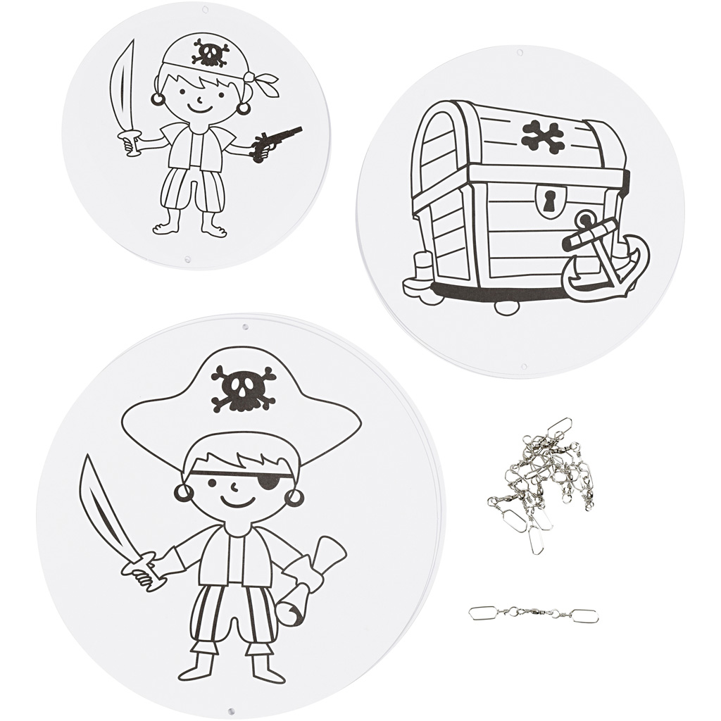 Motiividega mobiilne ornament, diameeter. 12+15+18 cm, 300 g, valge, 3 komplekti/ 1 pakk