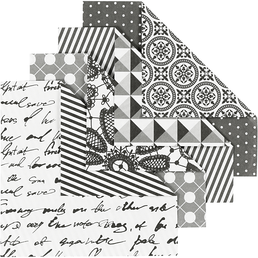 Origamipaber, suurus 10x10 cm, 80 g, 50 ass lehte/ 1 pakk