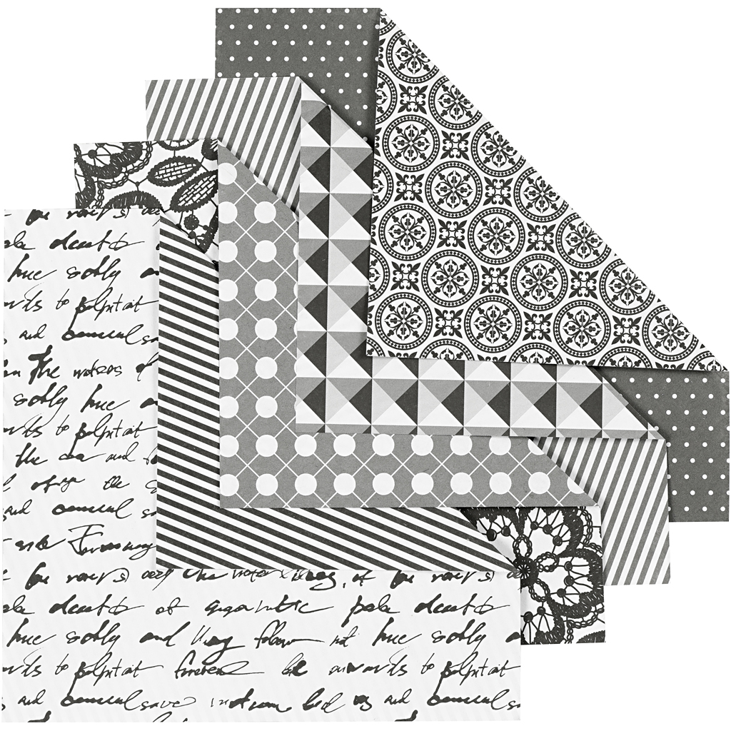 Origamipaber, suurus 15x15 cm, 80 g, 50 ass-lehte/ 1 pakk