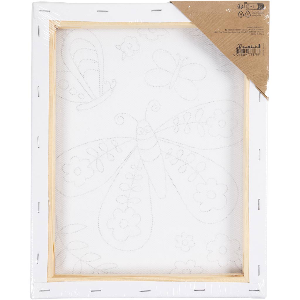 Värviline lõuend, suur liblikas, D. 1,6 cm, suurus 24x30 cm, 360 g, 1 tk. - Image 3