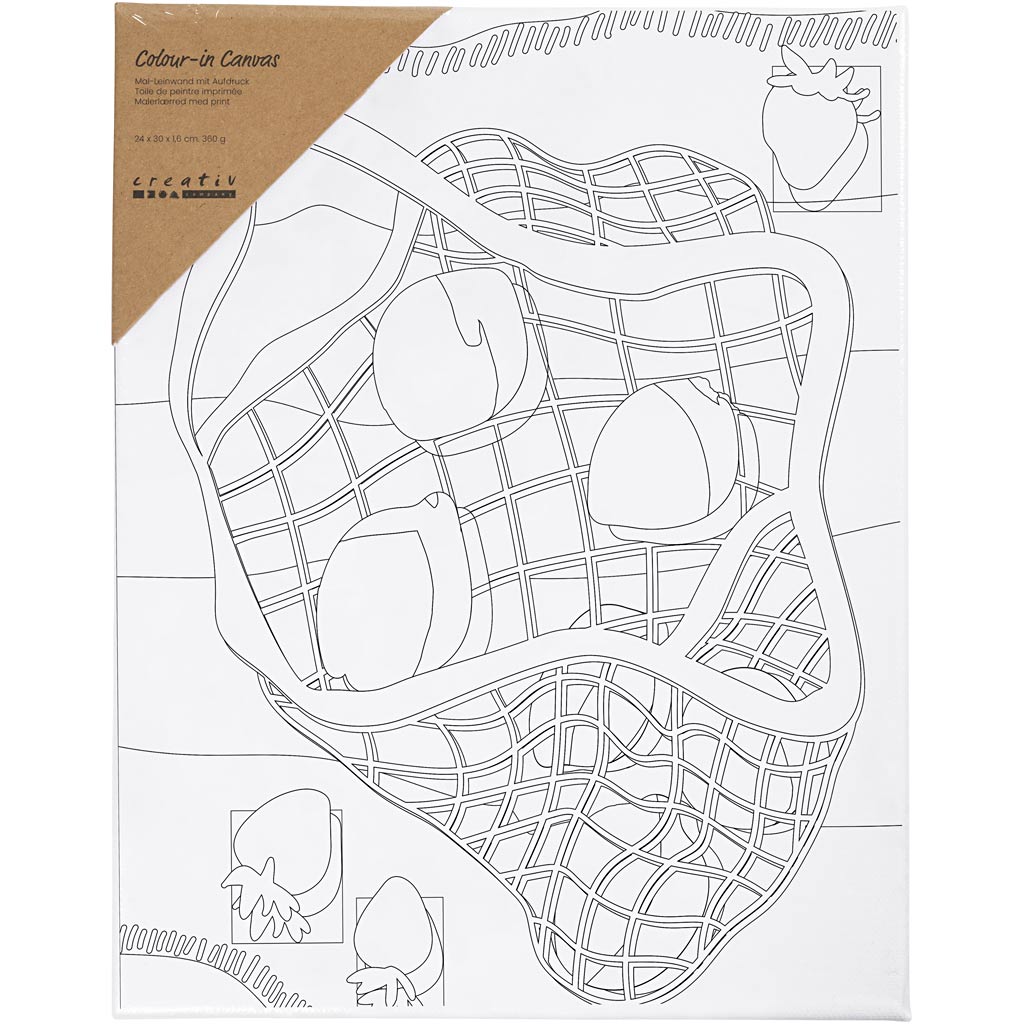 Värviline lõuend, tsitrusviljad , D. 1,6 cm, suurus 24x30 cm, 360 g, 1 tk. - Image 2
