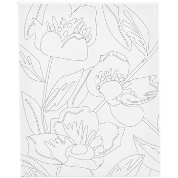 Värviline lõuend, moonid, D. 1,6 cm, suurus 24x30 cm, 360 g, 1 tk.