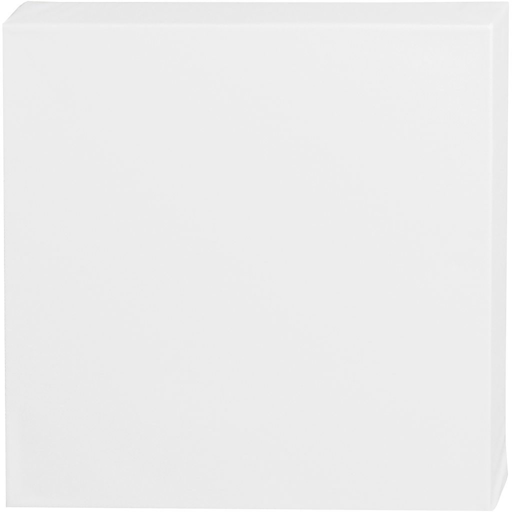 Venitatud lõuend, D. 3,7 cm, suurus 30x30 cm, 360 g, valge, 1 tk.