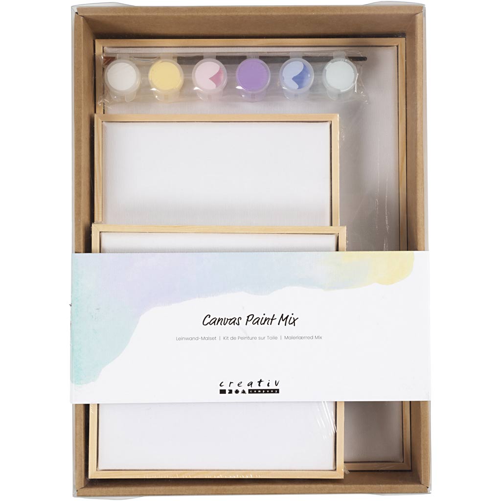 Venitatud lõuend, pastelsed värvid, 1 pakk - Image 2