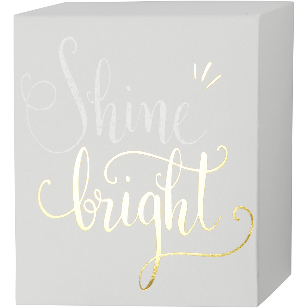 Kuldsete motiividega lõuend, K: 10,16 cm, S. 2,54 cm, L: 10,16 cm, valge, 2 tk/ 1 pakend. - Image 4