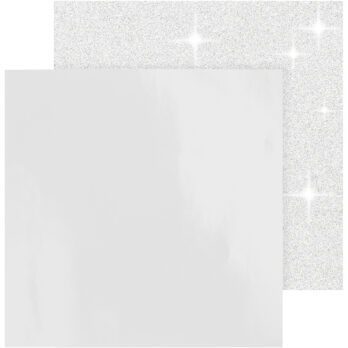 Kujunduspaber, leht 30,5x30,5 cm, 120+128 g, valge, 2 lehte/ 1 pakk