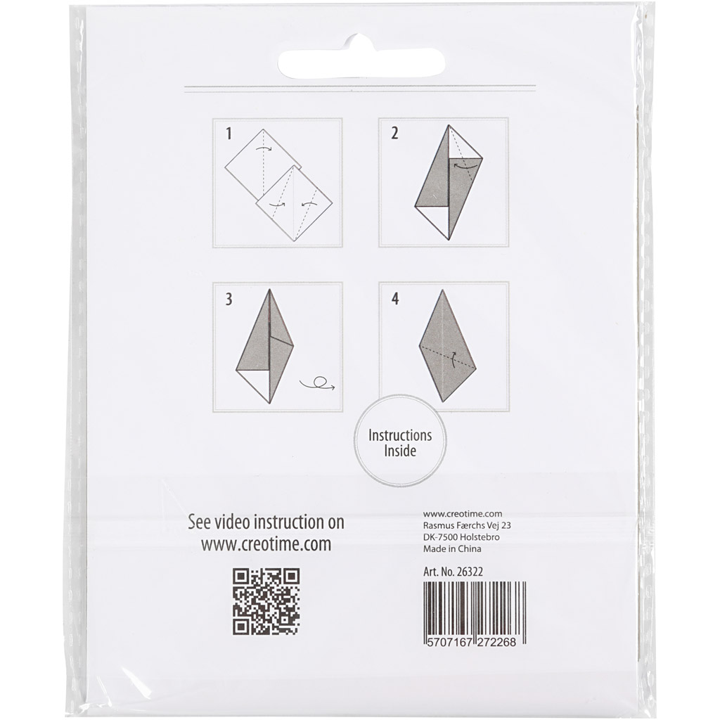 Origami paber, suurus 10x10 cm, 128 g, kuldne, 20 lehte/ 1 pakk - Image 3