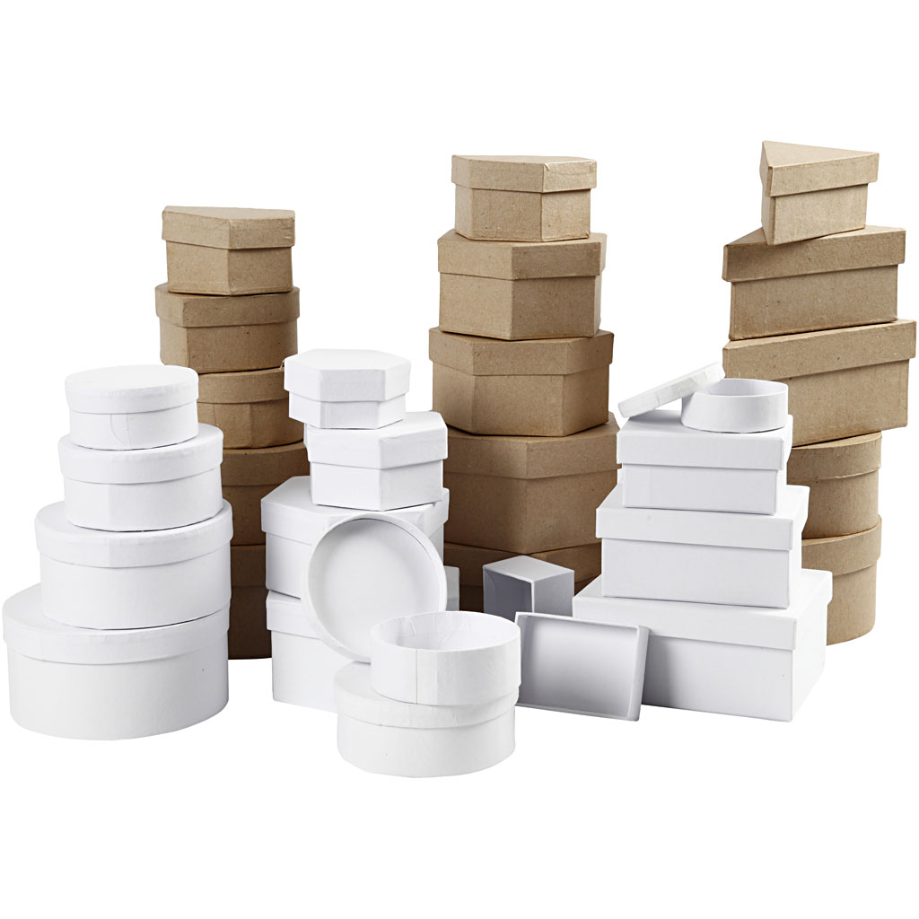 Karbid, suurus 6,5-18 cm, pruun, valge, 30 tk/ 1 komplekt - Image 4