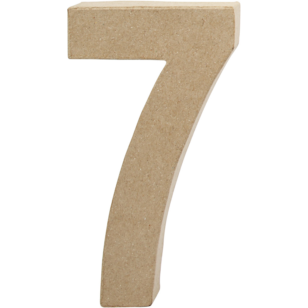 Number, 7, K: 20,2 cm, L: 11 cm, paksus 2,5 cm, 1 tk. - Image 2