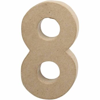 Number, 8, K: 20,2 cm, S: 11 cm, paksus 2,5 cm, 1 tk.