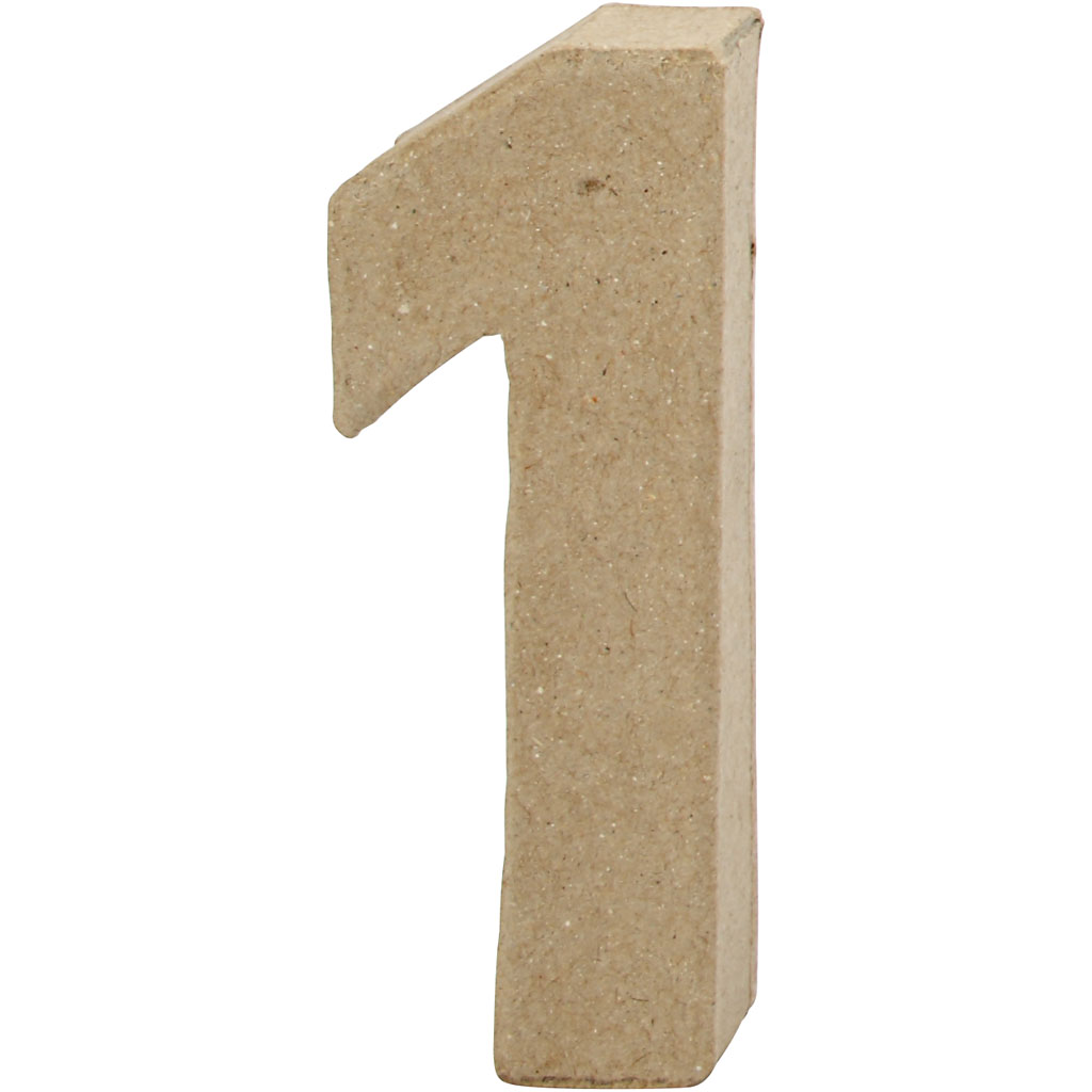 Number, 1, K: 10 cm, L: 3,5 cm, paksus 1,7 cm, 1 tk.