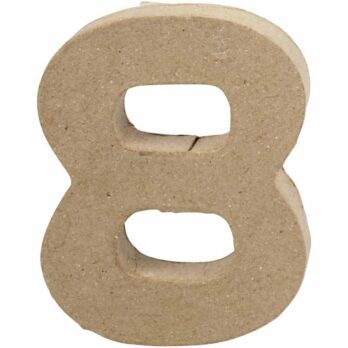 Number, 8, K: 10 cm, L: 7,6 cm, paksus 1,7 cm, 1 tk.
