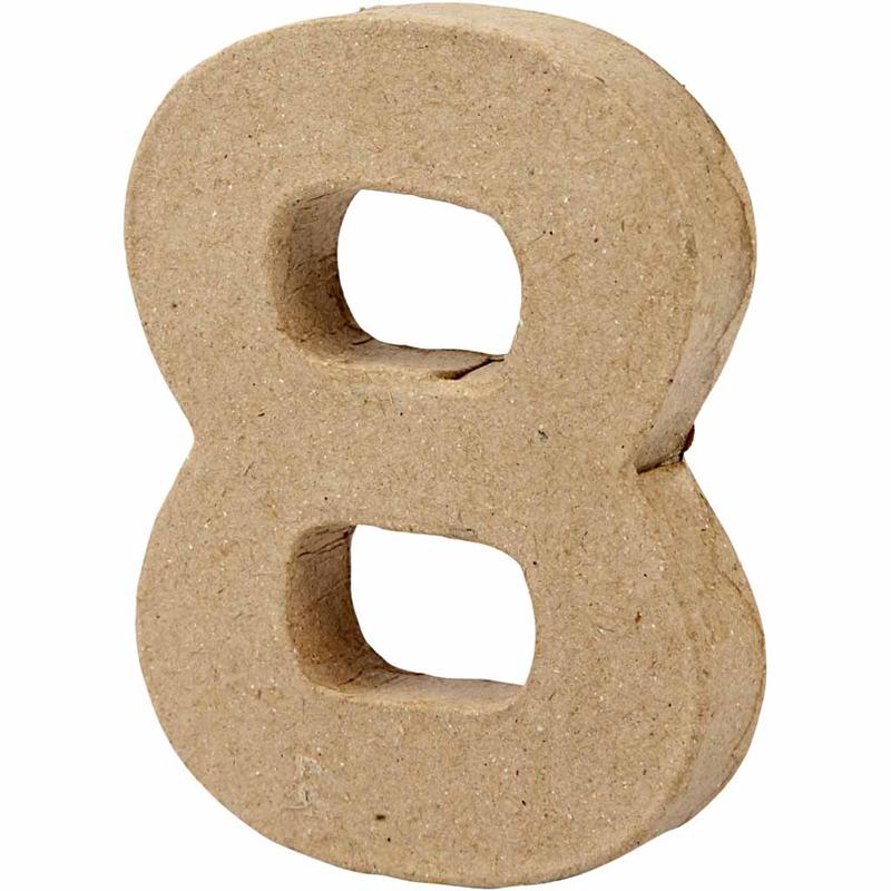 Number, 8, K: 10 cm, L: 7,6 cm, paksus 1,7 cm, 1 tk. - Image 2