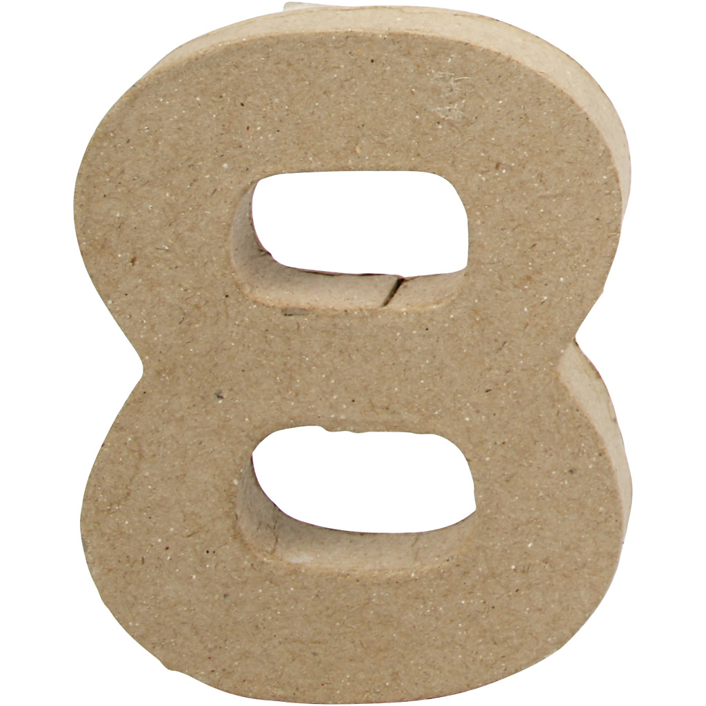 Number, 8, K: 10 cm, L: 7,6 cm, paksus 1,7 cm, 1 tk. - Image 3