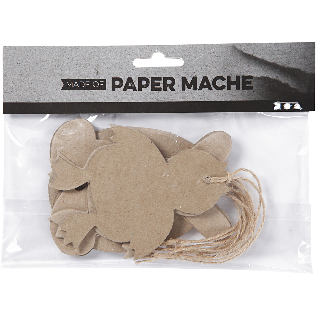 Lihavõttekaunistused, jänes, kana, munad, H: 10 cm, 6 tk/ 1 pakk - Image 2