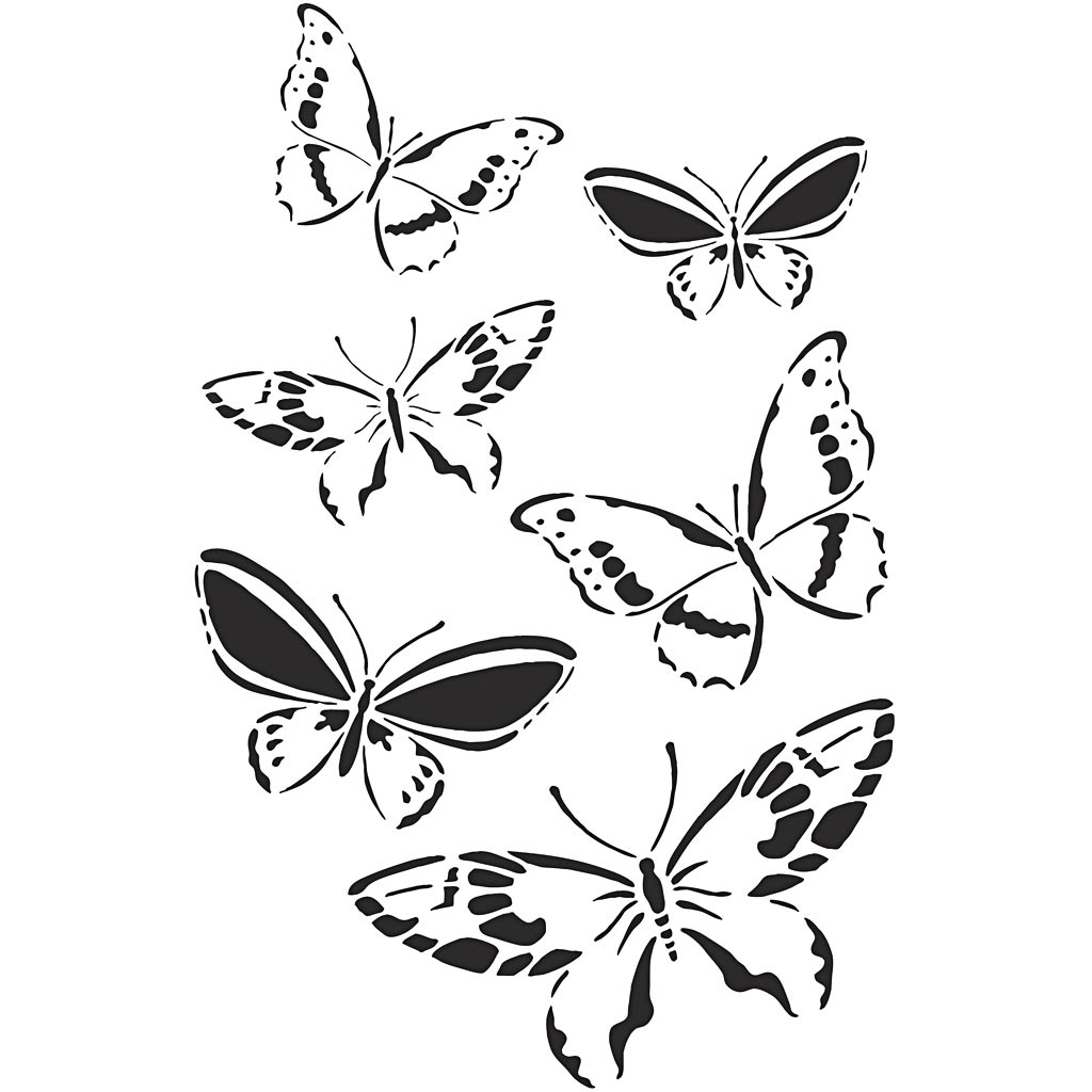 Šabloon , liblikas, A4, leht 210x297 mm, 1 tk - Image 4