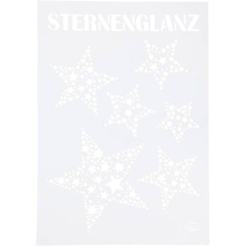 Šabloon, tähed, A4, leht 210x297 mm, 1 tk.