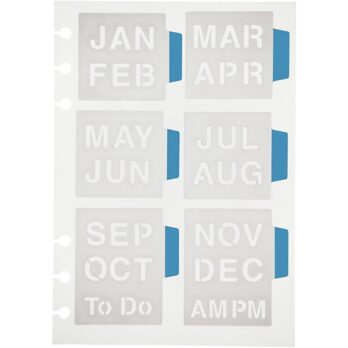 Šabloon, kuud, leht 12,5x17,5 cm, 1 leht