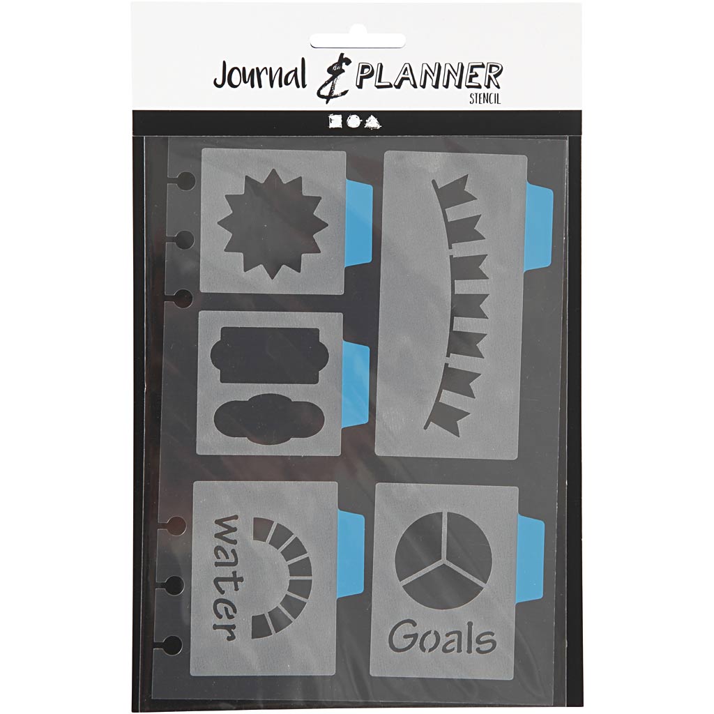 Šabloon, 5 suurt motiivi, leht 12,5x17,5 cm, 1 leht - Image 2