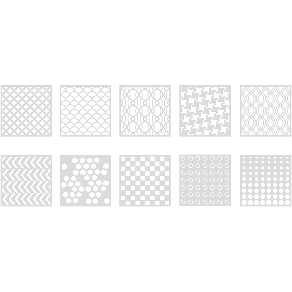 Šabloon, suurus 15x15 cm, paksus 0,31 mm, 10 lehte/ 1 pakk - Image 5