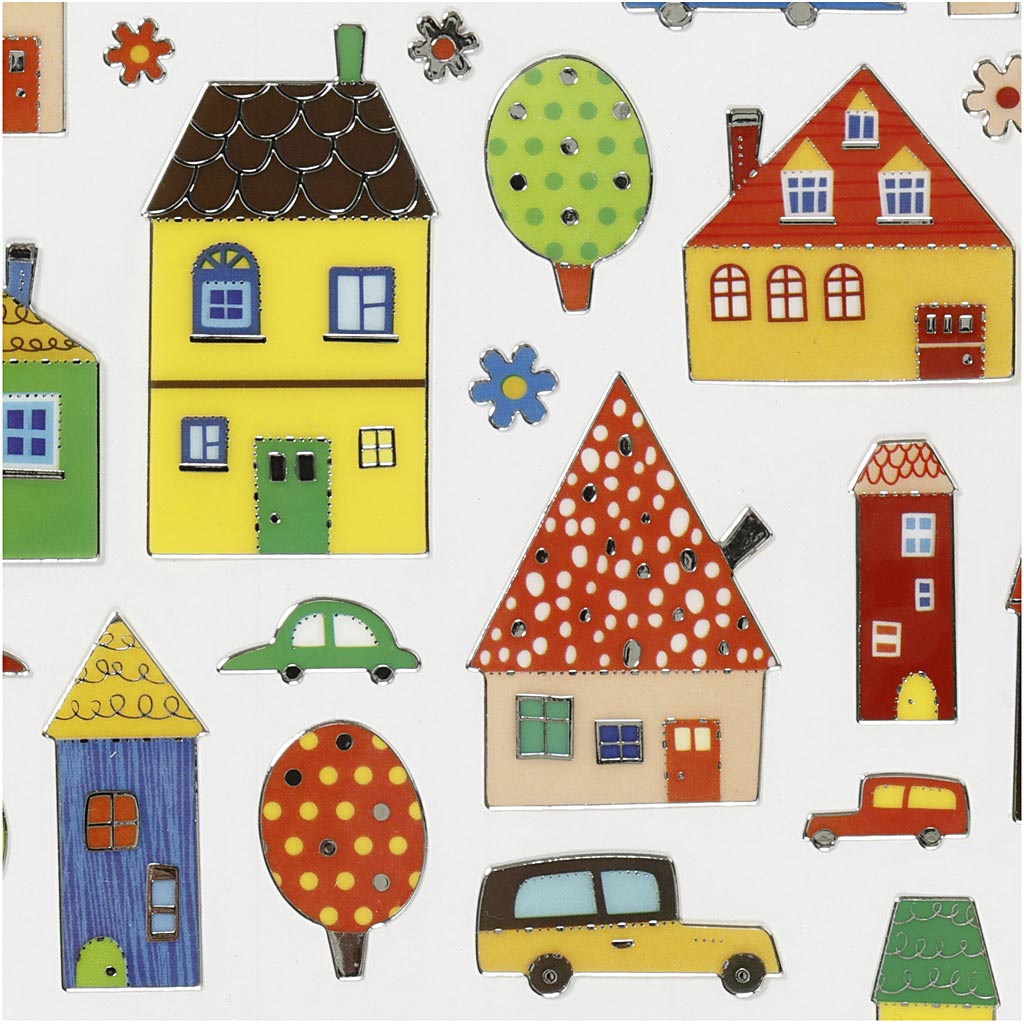 Kleebised, linn, leht 15x16,5 cm, 1 leht - Image 3