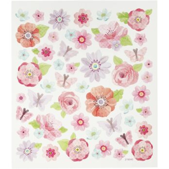 Kleebised, kevadlilled, leht 15x16,5 cm, 1 leht