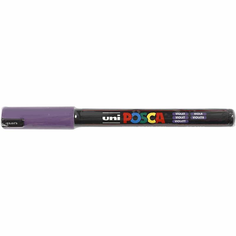 Posca Marker, nr. PC-1MR, joon 0,7 mm, eriti peenike, lilla, 1 tk. - Image 2