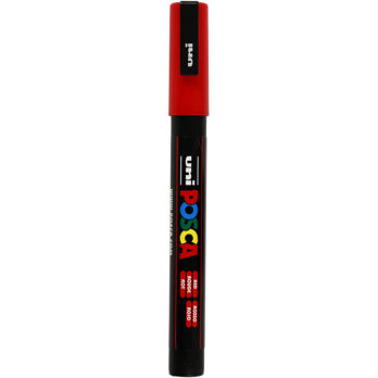 Posca Marker, nr. PC-3M, joon 0,9-1,3 mm, peenike, punane, 1 tk